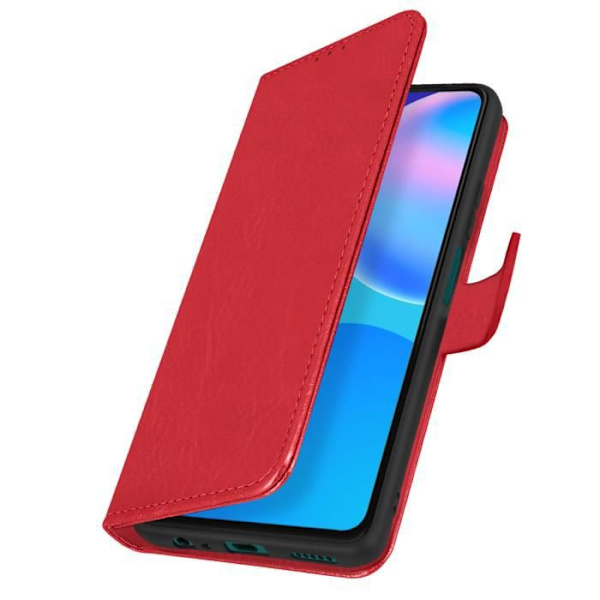 Huawei P smart 2021-fodral - AVIZAR - Röd - Skydd - Kortfack - Videostöd Röd