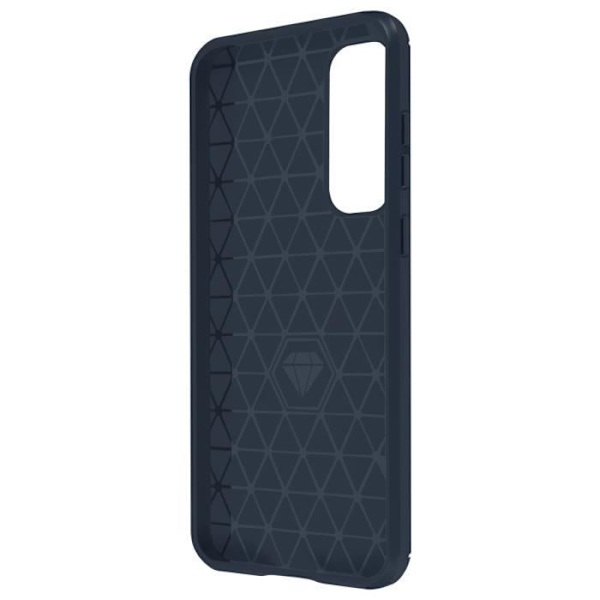 AVIZAR Samsung Galaxy A55 Flexible Carbon Effect Midnight Blue Fodral - Stötsäker förstärkta hörn Blå