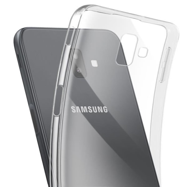 Täckskal för Samsung Galaxy J6 Plus Silikon Mjuk Design Tunn Lätt Transparent Transparent
