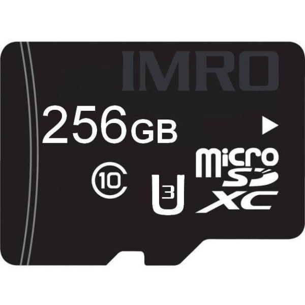 IMRO MICROSDXC 10/256GB UHS-3 ADP MINNESKORT flashminne 256 GB Klass 10 - 10/256G UHS-3 ADP