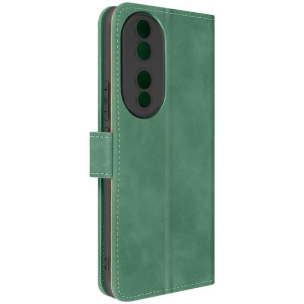 Fodral för Honor 90 Flip Wallet Video Support Faux Leather Green