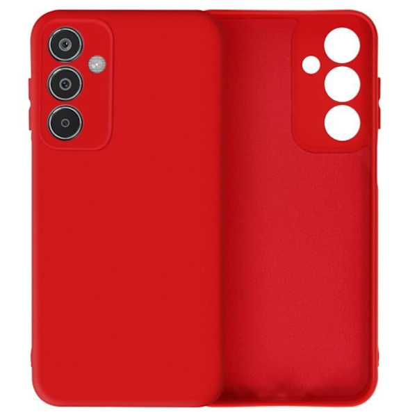 Coque - AVIZAR - Samsung Galaxy M35 - Semi-rigide - Soft-touch - Anti-traces Röd Röd