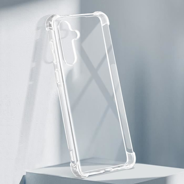 Fodral till Samsung Galaxy M55 - AVIZAR - Stötsäker flexibla förstärkta hörn - Genomskinlig Transparent