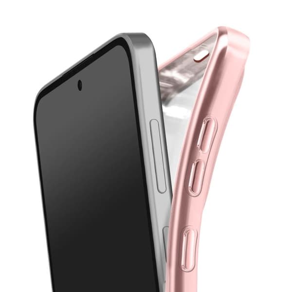 MagSafe-skal för Samsung Galaxy S26 FE med chockresistent roséguld kromad kant Roséguld
