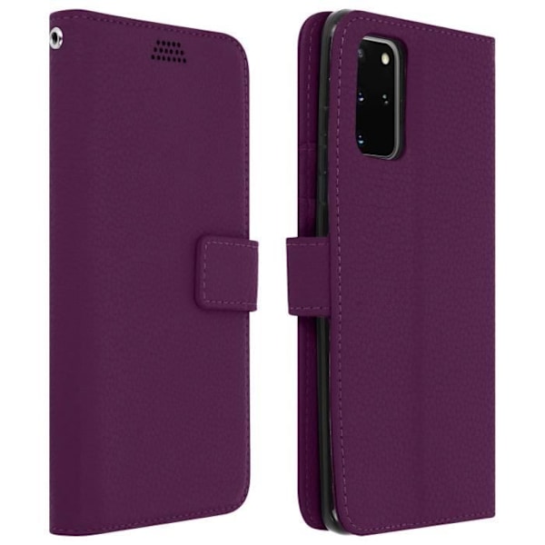 Housse för Samsung Galaxy S20 - AVIZAR - Folio-fodral - Lila - Silikon gel - Videostöd Lila