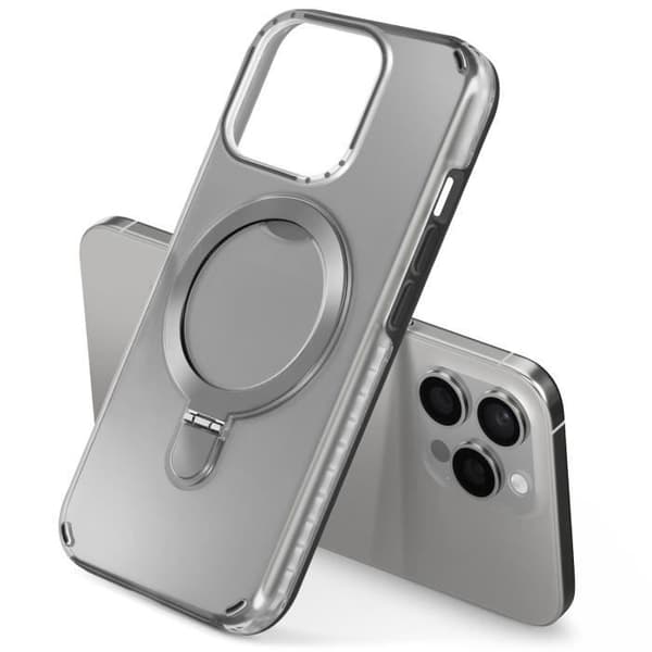 Coque - MagSafe - iPhone 13 Pro Max - Stötteabsorberande - Fällbart Stöd - Svart Svart