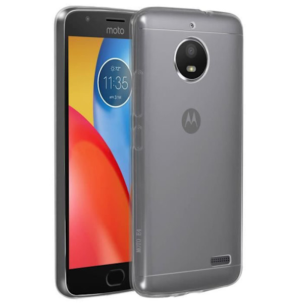 Kuoret - ILMOITUS - Moto E4 - Silikoni Geeli - Ultra-ohut - Läpinäkyvä Transparent