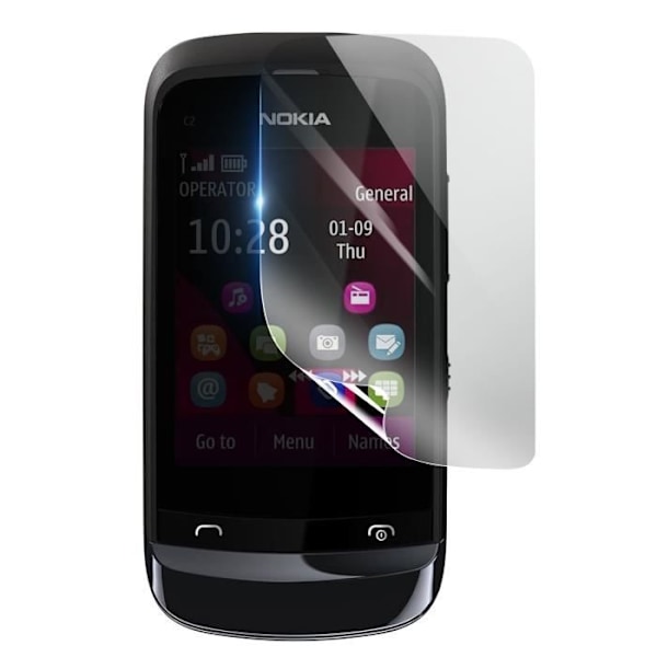 Näytönsuoja - 3MK - Nokia C2-02 - Iskunkestävä Hydrogeeli - Naarmuuntumaton - Läpinäkyvä Transparent