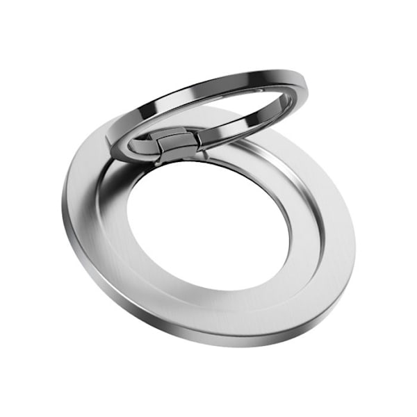 MagSafe Støtte Ring til iPhone Magnetisk og Rotations Max Excell Sølv Grå