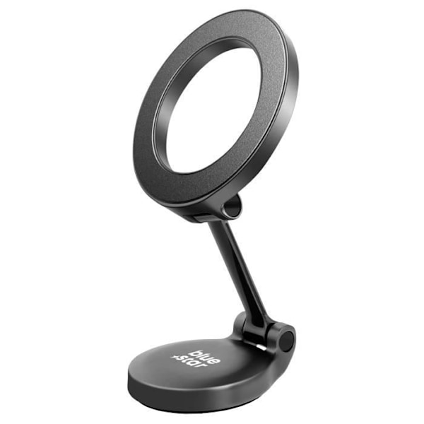 Bilholder - BLUESTAR - Foldbar MagSafe - Klæbende base - Skridsikker - Justerbar orientering Svart