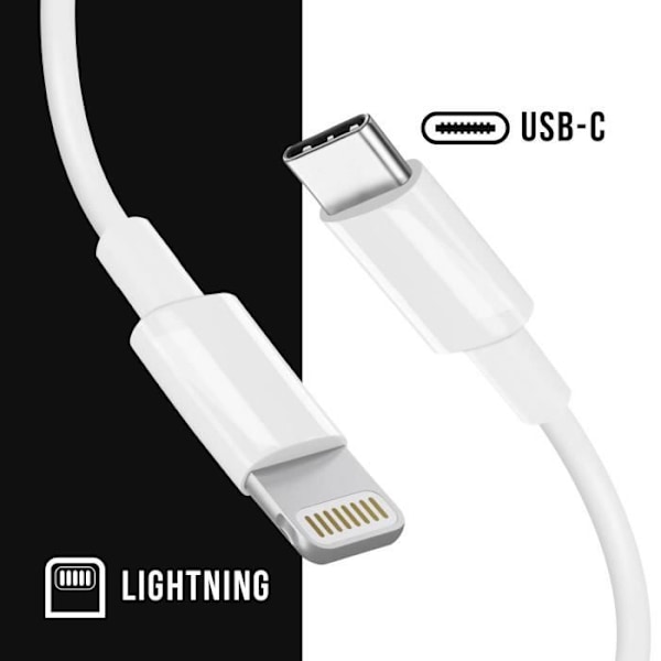 iPhone USB-C till Lightning-kabel – 1 meter Mayaxess Vit Vit