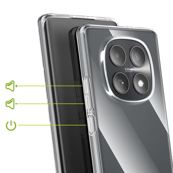Cover til Redmi Note 15 Blød Silikone Beskyttelse Mayaxess Transparent Vit