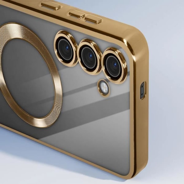 MagSafe Fodral för Samsung S24 Plus i Gold Chrome Contour Silikon Gul