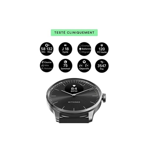 Montre connectée Withings ScanWatch Light Noir
