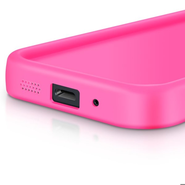 Coque til Samsung Galaxy A16 Silikone Blød Berøring Hævede Kanter Fuchsia Rosa