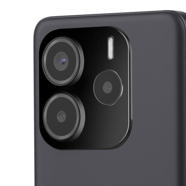 Skydd för iMak-kameraobjektiv för Redmi Note 14 4G Monoblockdesign Svart
