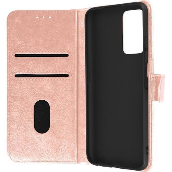Xiaomi Redmi Note 11 och Note 11s Fodral Flip Wallet Stand roséguld rosa guld