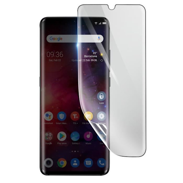 Skärmskydd - 3MK - TCL 10 Pro - Stötsäker Hydrogel - Transparent - Reptålig Transparent