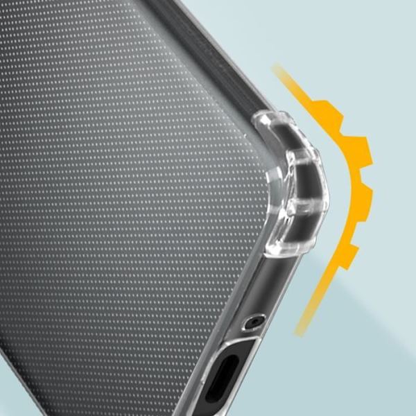 Fodral till Xiaomi Redmi 12C - AVIZAR - Flexibelt silikon - Förstärkta hörn - Genomskinlig Vit