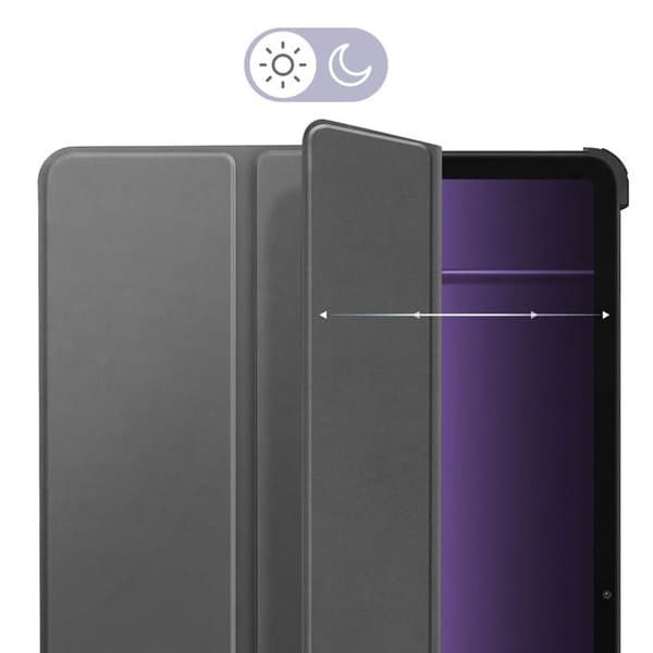 Klapskede til OnePlus Pad 3 serie Trifold med indbygget støtte i grå Grå