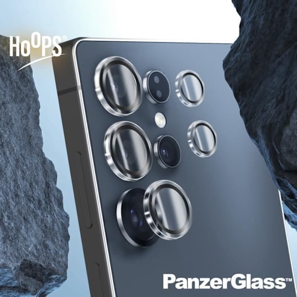 Skyddskamera för Samsung S25 Ultra Härdat Glas Metallram Panzer Glas Transparent Transparent