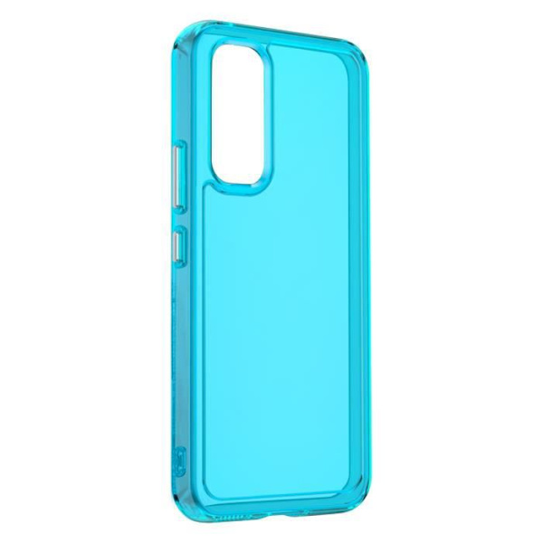 AVIZAR Fodral för Samsung A54 5G - Förstärkt Stötsäker Gel Silikon - Genomskinlig Blå