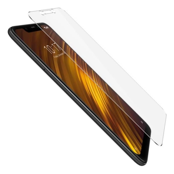 Beskyttelsesfilm - AVIZAR - Xiaomi Pocophone F1 - 9H hærdet glas - Ultralyd - Anti-eksplosion Klar vit