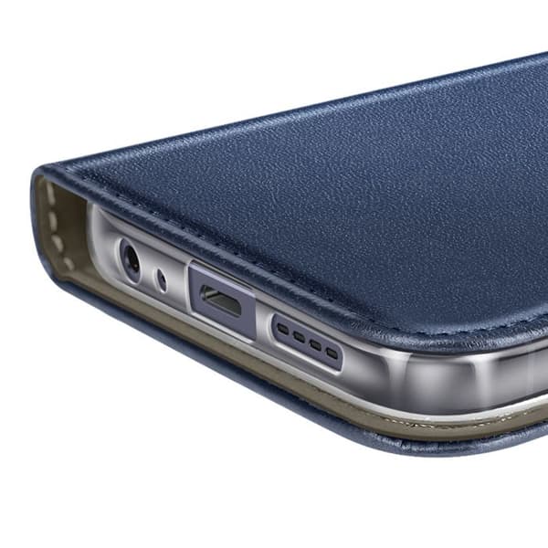 Folio Case - AVIZAR - Realme Note 60 - Keinonahka - Korttipidike - Video-tuki Blå