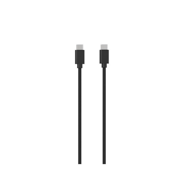 USB-C - USB-C -kaapeli 3A PD 20W lataukseen ja synkronointiin POP-kokoelma 1,5m Jaym Musta Svart
