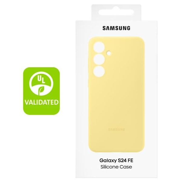 Taske til Samsung Galaxy S24 FE Silikone Fleksibel Soft Touch Original Samsung Gul Gul