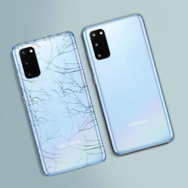 Samsung Galaxy S20 Erstatningsbatteri Bagcover - Blå Blå