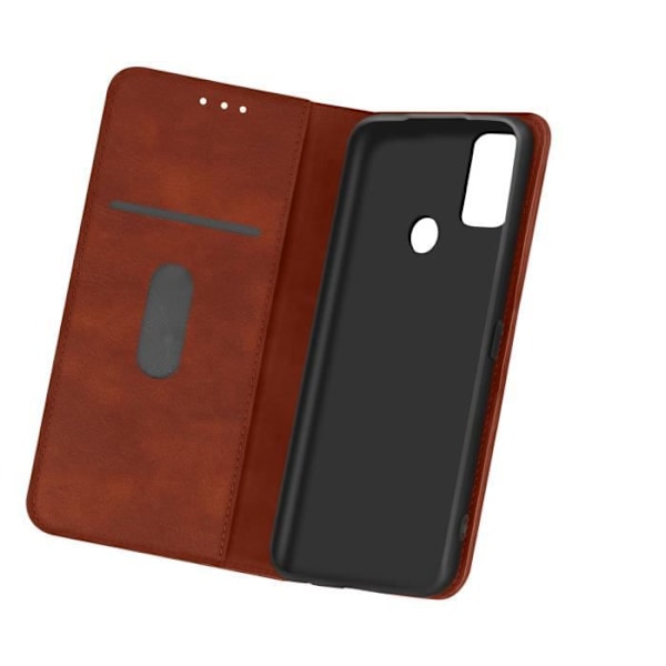 Housse - AVIZAR - OnePlus Nord N10 5G - Porte-carte - Funktion Video Støtte - Brun kastanj