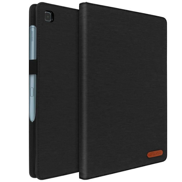 Fodral - Samsung - Galaxy Tab S6 Lite - Ekoskinn - Kortfack - Stödfunktion - Svart Svart