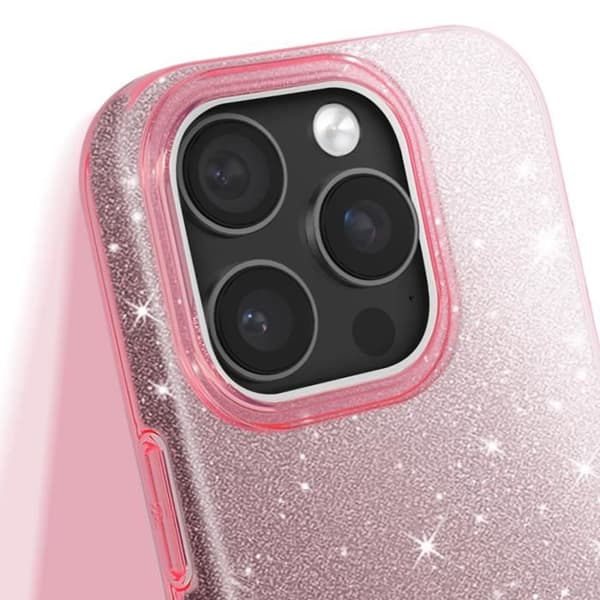 Coque - AVIZAR - iPhone 16 Pro - Antichoc - Glamour Design - Rosa Rosa
