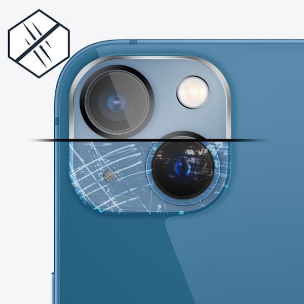 Suojakalvo - Apple - iPhone 13 - Karkaistu lasi 9H - Erittäin läpinäkyvä - Mustat reunat Transparent