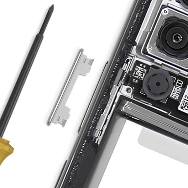 Originalvolymknapp för Galaxy A56 Ersatz Samsung Grå Grå