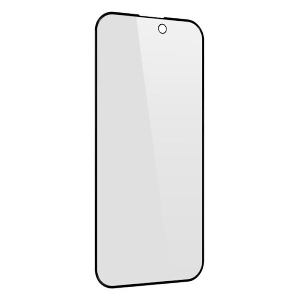Vakoilun vastainen elokuva - AVIZAR - iPhone 15 - Karkaistu lasi - 9H Kovuus - Läpinäkyvä musta Svart