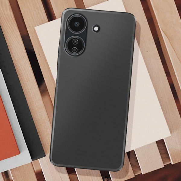 Fodral till Xiaomi Redmi 13C - AVIZAR - Mjukt och flexibelt silikon - Svart Svart