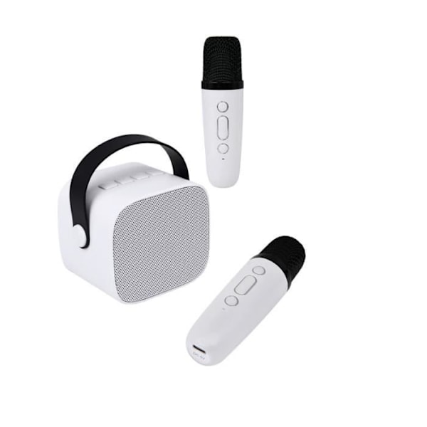 Kannettava Kaiutin - Bigben - Party Btmic - 15W - Bluetooth 5.1 - 2 Langatonta Mikkiä Vit