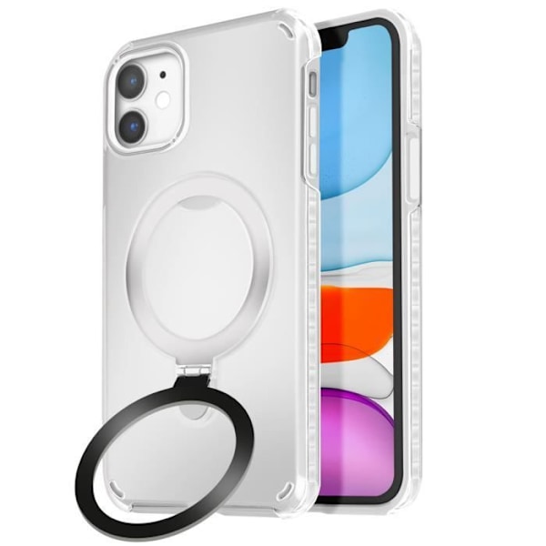 MagSafe-skal för iPhone 11 Stötsäker med Fällbart Stöd Vit Vit