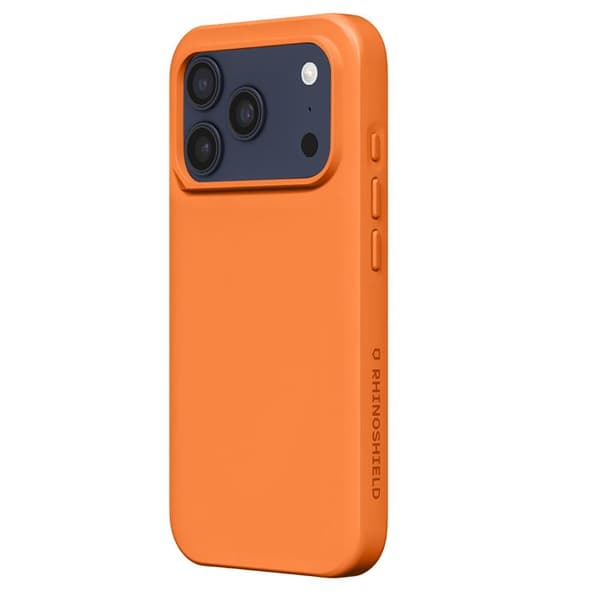Skydd för iPhone 17 Pro Modell SolidX Stötsäker 3.5 m certifierad MIL-STD 810G Rhinoshield Orange Apelsin
