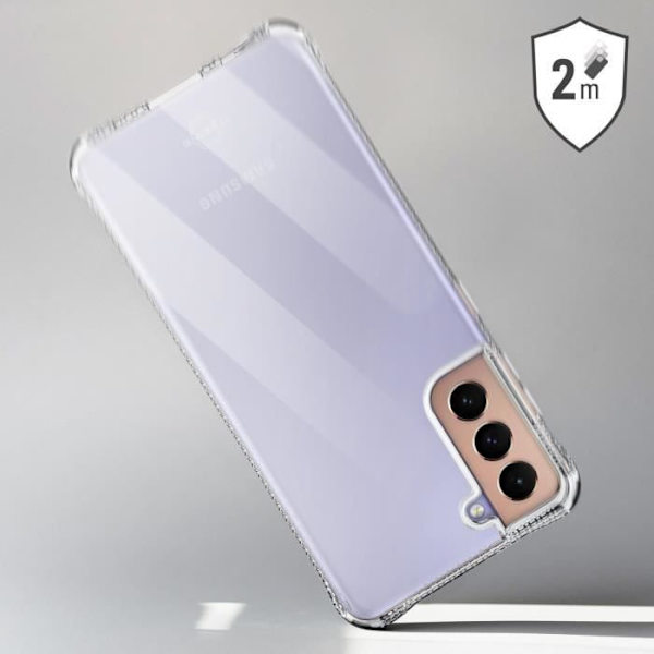 Beskyttelsesskal - IT SKINS - Samsung Galaxy S21 - Forstærket - Stødabsorberende op til 2m - Ultra-tynd og let Vit
