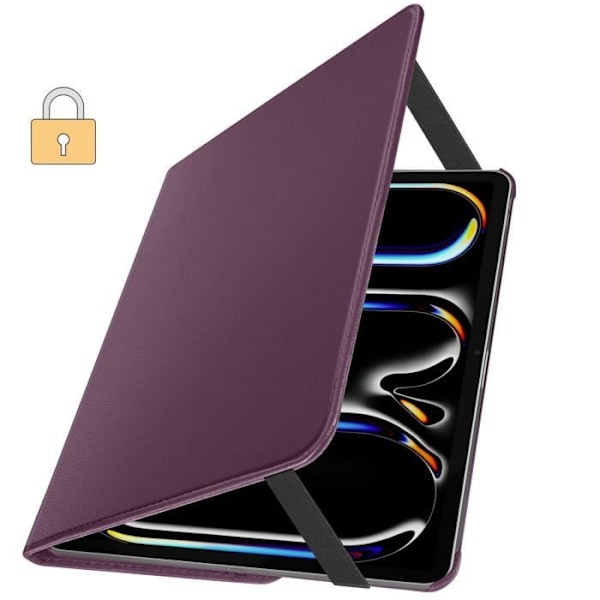 Flipfodral för iPad Pro 11 2024 Folio Rotating 360 Stand Stand Lila Lila