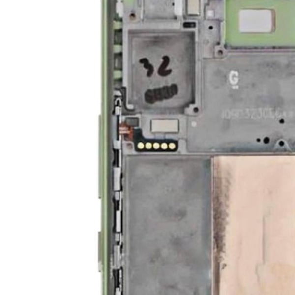 Virallinen koko näyttö Samsung A54 5G Touch Glassille ja limenvihreälle kotelolle Grön