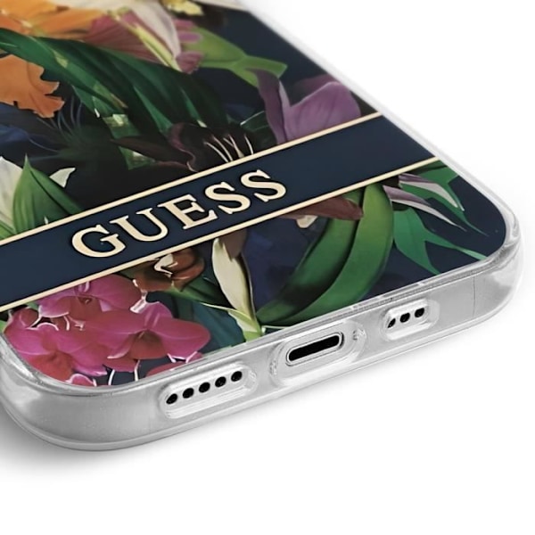 Fodral för iPhone 13 Pro med Dragonne Design Blomster Tropisk Guess Flerfärgad Flerfärgad