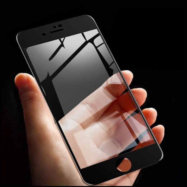 Skärmfilm - AVIZAR - iPhone 7 och 8 - Härdat glas - Antispion - Ultratunn Svart