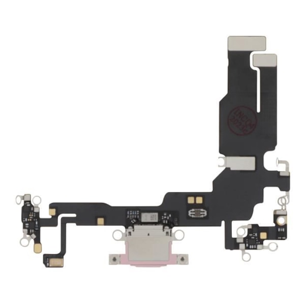 AVIZAR:n Latausliitin Apple iPhone 15:lle - USB C -portti + Vaaleanpunainen Mikrofoni Rosa