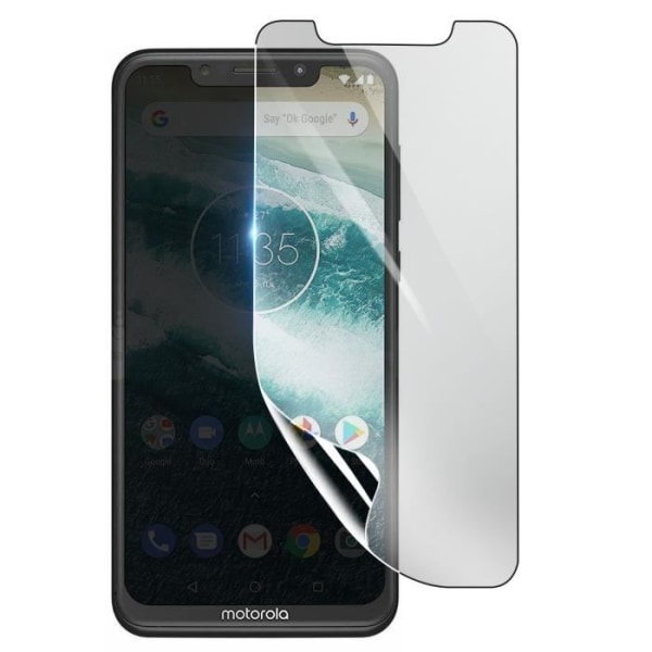 Näytönsuoja - 3MK - Motorola One - Iskunkestävä Hydrogeeli - Läpinäkyvä - Naarmuuntumaton Transparent