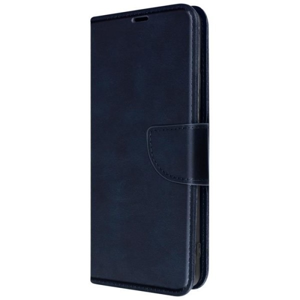 Fodral för Motorola Moto E13 plånbok och videostativ Strap blå