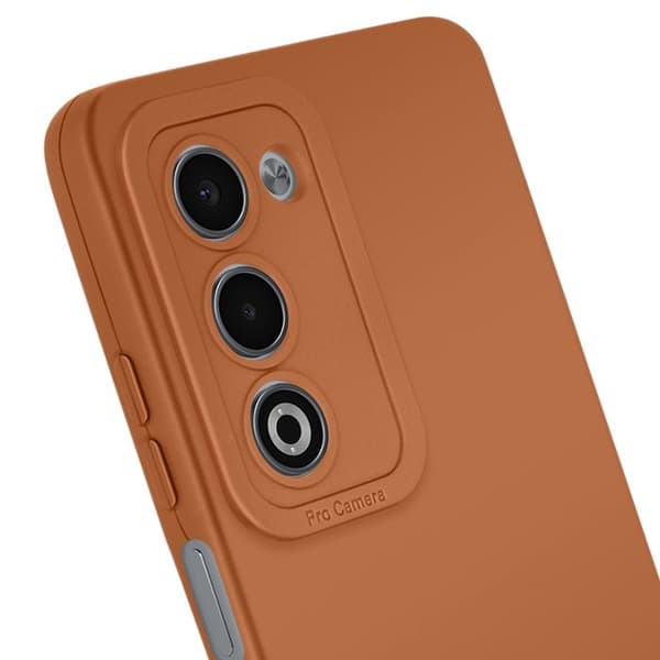Silikonfodral för Oppo A5 med Kameraförstärkning Brun kastanj